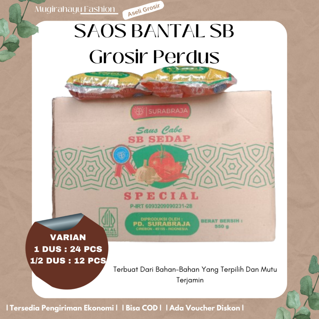 

Saos Cabe SB Special Kemasan Bantal Grosir Dus