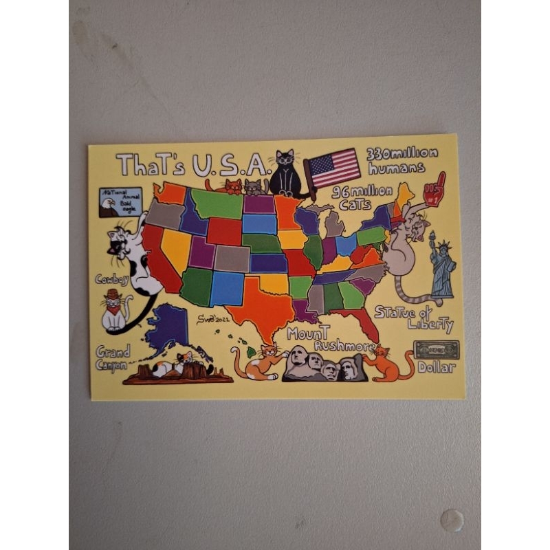 

kartu pos kucing titina/titina cat postcard