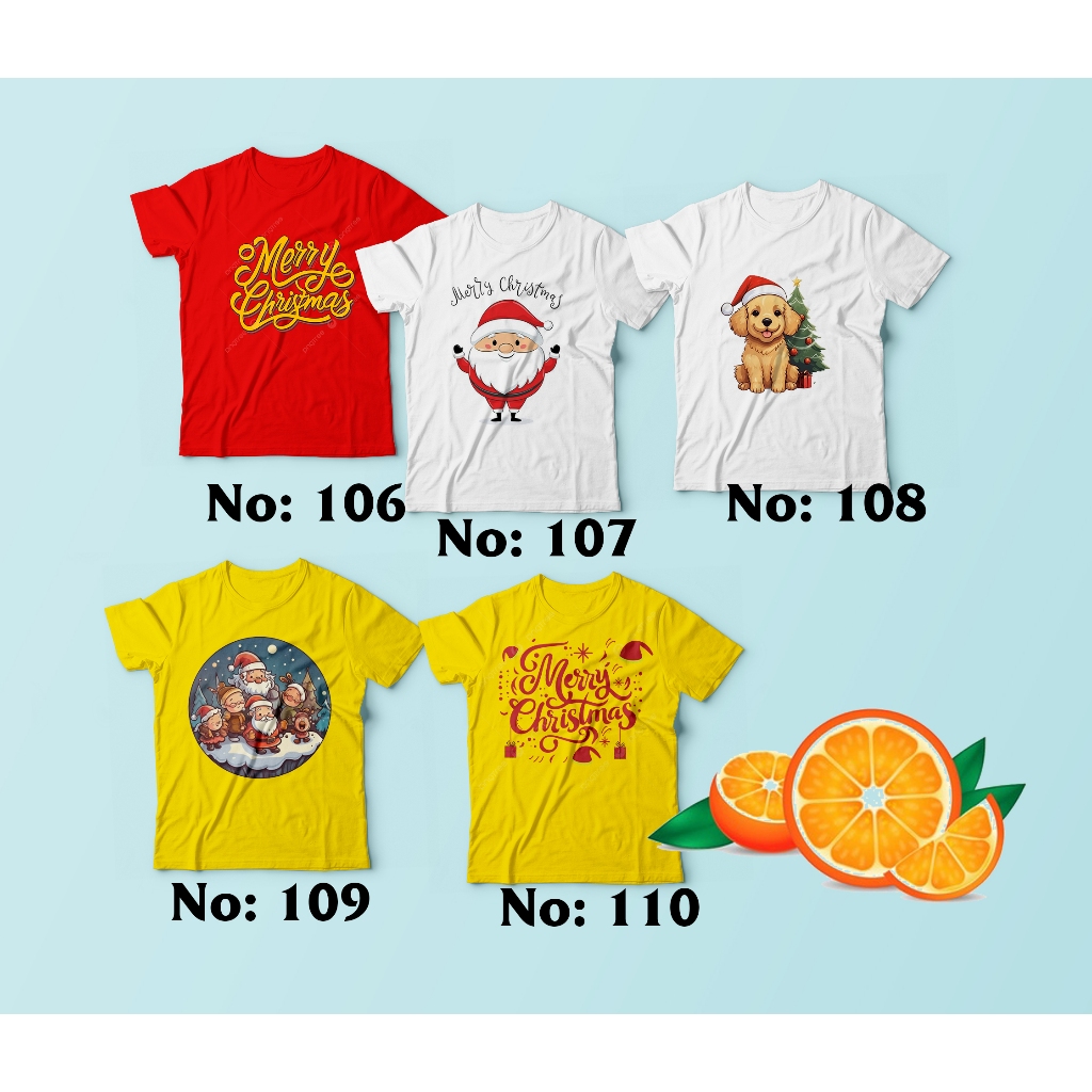 baju natal / kaos natal / baju natal keluarga / baju natal couple anak dan dewasa original print / b