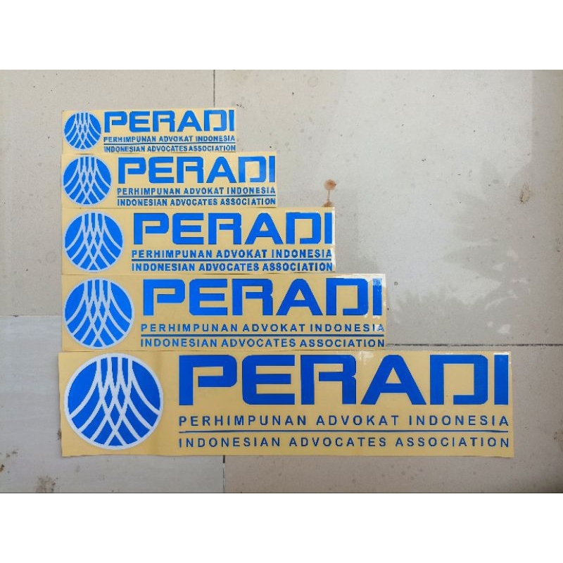 

Stiker Peradi Logo Baru 2 Warna Full Reflective