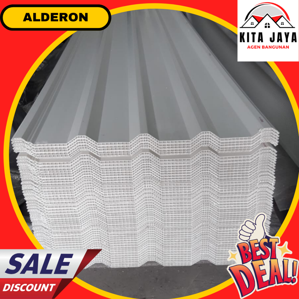 ATAP ALDERON UPVC DOUBLE LAYER 10 MM