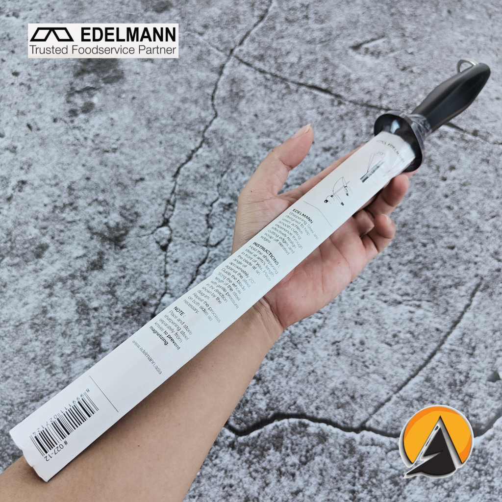 Sharpening steel pengasah pisau edelmann original 30 cm 027-12