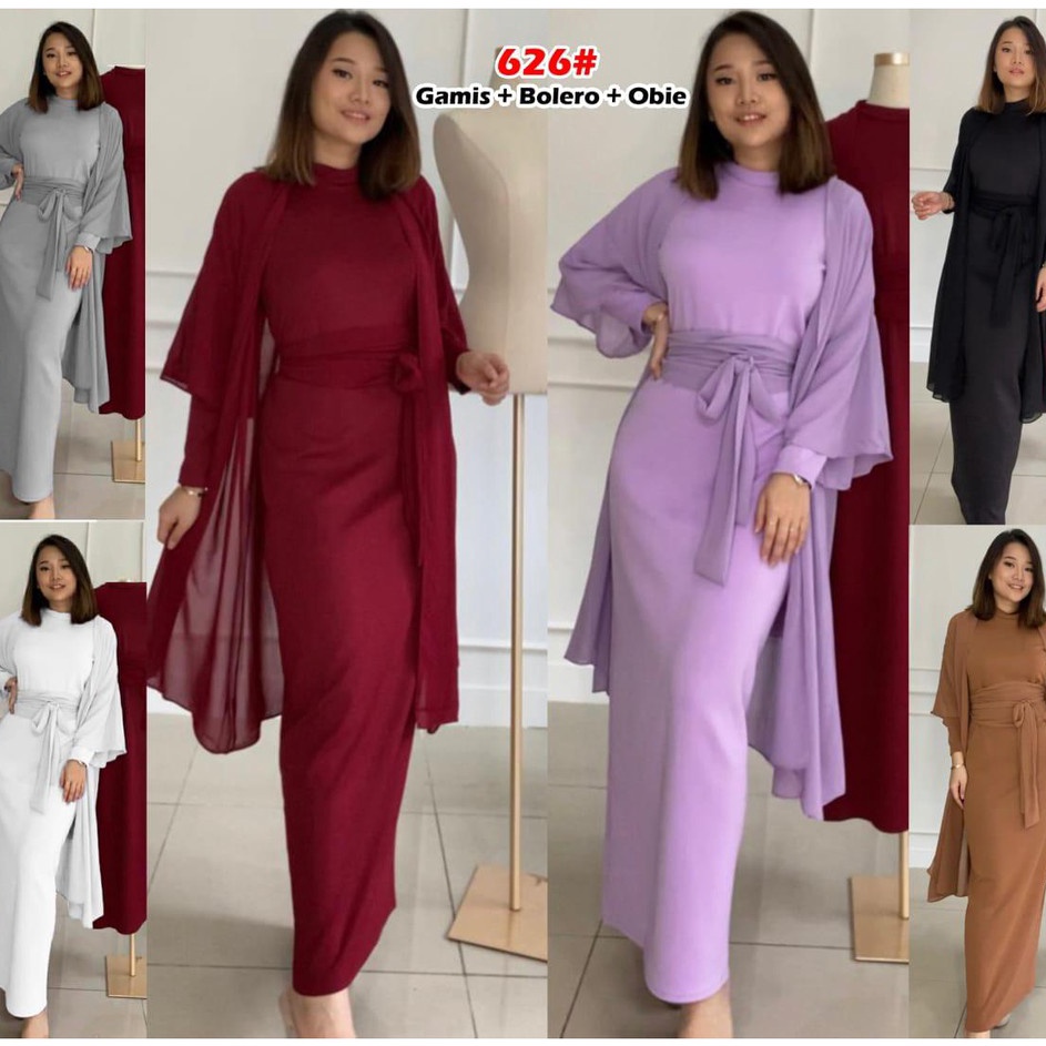 Sale 626#Bolero+obie+dress/dress muslim/fashion wanita/gamis wanita