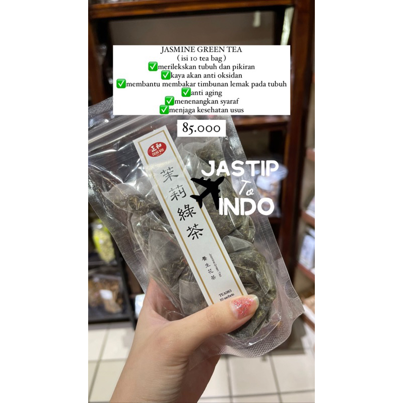 

Jasmine Green Tea ( isi 10 tea bag ) PO Penang