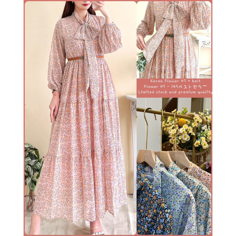 DRESS CERUTY PREMIUM FULL FURING / DRESS KOREA / DRESS MODEL TERBARU