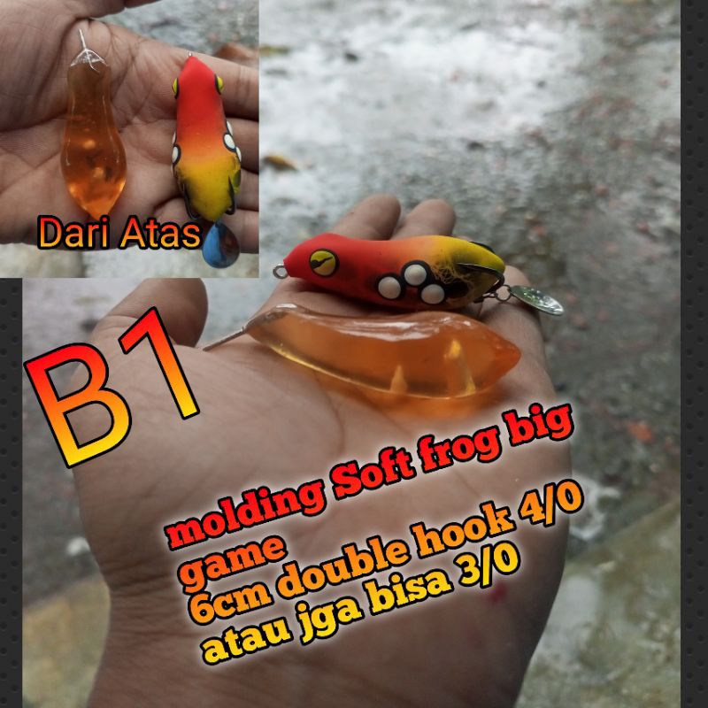 Molding Soft frog 6cm big game