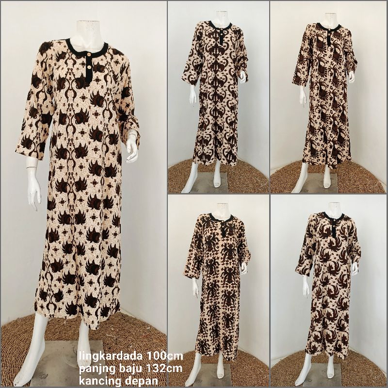 Daster lengan panjang muslimah busui friendly antia