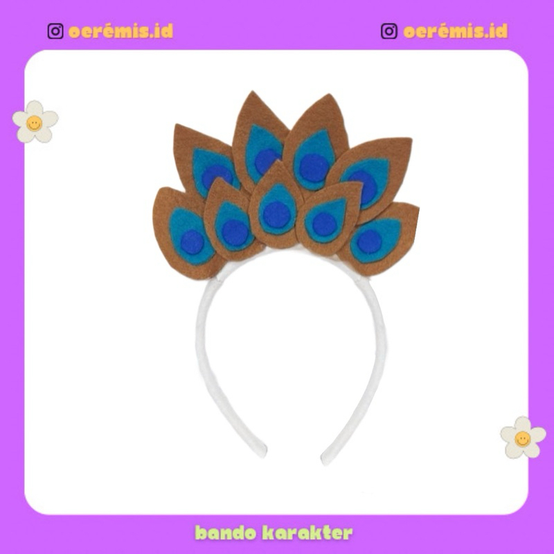 BANDO KARAKTER BULU MERAK / BANDO BULU MERAK / BANDO COSPLAY MERAK