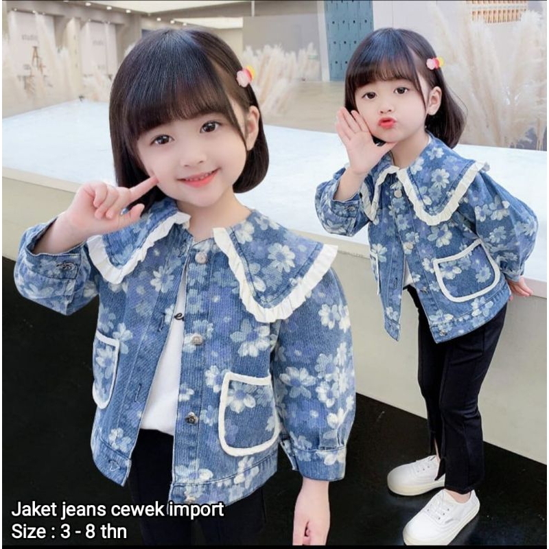 JAKET JEANS IMPORT/JAKET JEANS ANAK CEWEK/JAKET IMPORT KEKINIAN