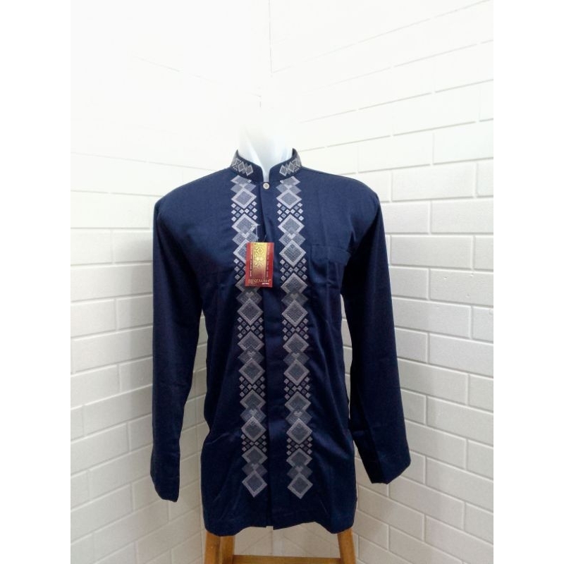 Baju Koko Busana Muslim Pria Exclusive Misfalah Edisi Warna Lengan Panjang