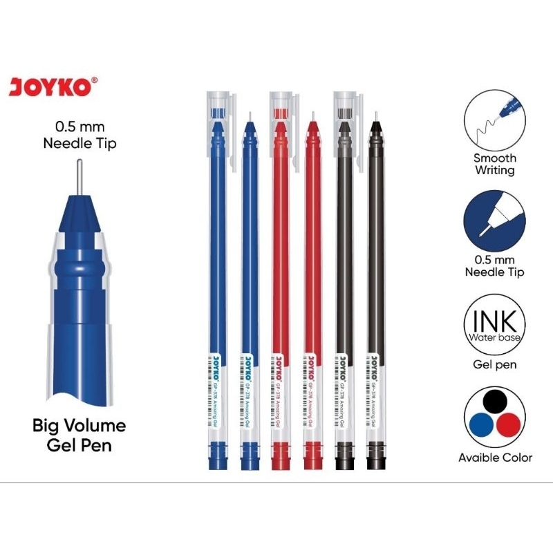 

Pulpen Joyko Amazing Gel GP-377 - 12 Pcs