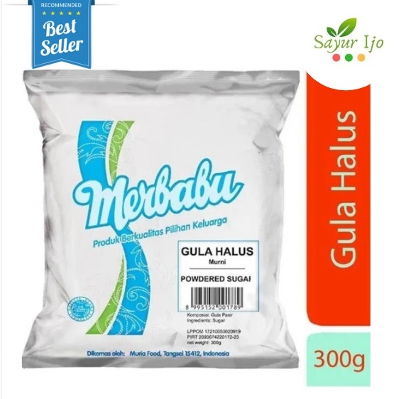 

MERBABU Gula Halus 300 Gram / Pack Fresh Fine Granulated Sugar Bumbu Dasar Masakan