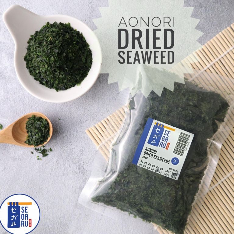 

B3stpr0 Aonori Dried Seaweed | Taburan Takoyaki | Bubuk Nori 20 gr Keluaran Terbaru