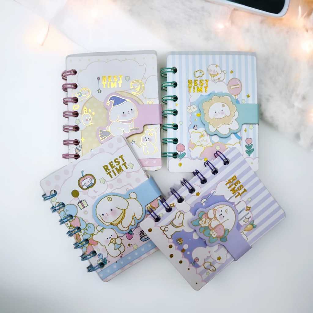 

CUTE MINI NOTEBOOK / NOTEBOOK MINI RING A7 / BUKU CATATAN DIARY KECIL