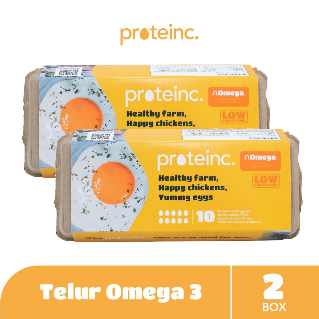 

Proteinc. Fresh Eggs Omega 3 Telur Ayam Negeri 10 ' S (2 Pack)