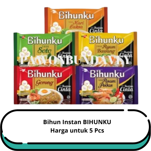 

Bihun Instan BIHUNKU | Harga untuk 5 Pcs