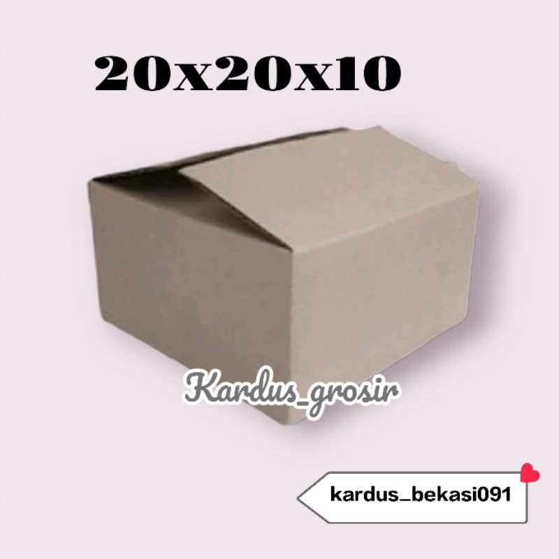 

kardus box packing 20x20x10