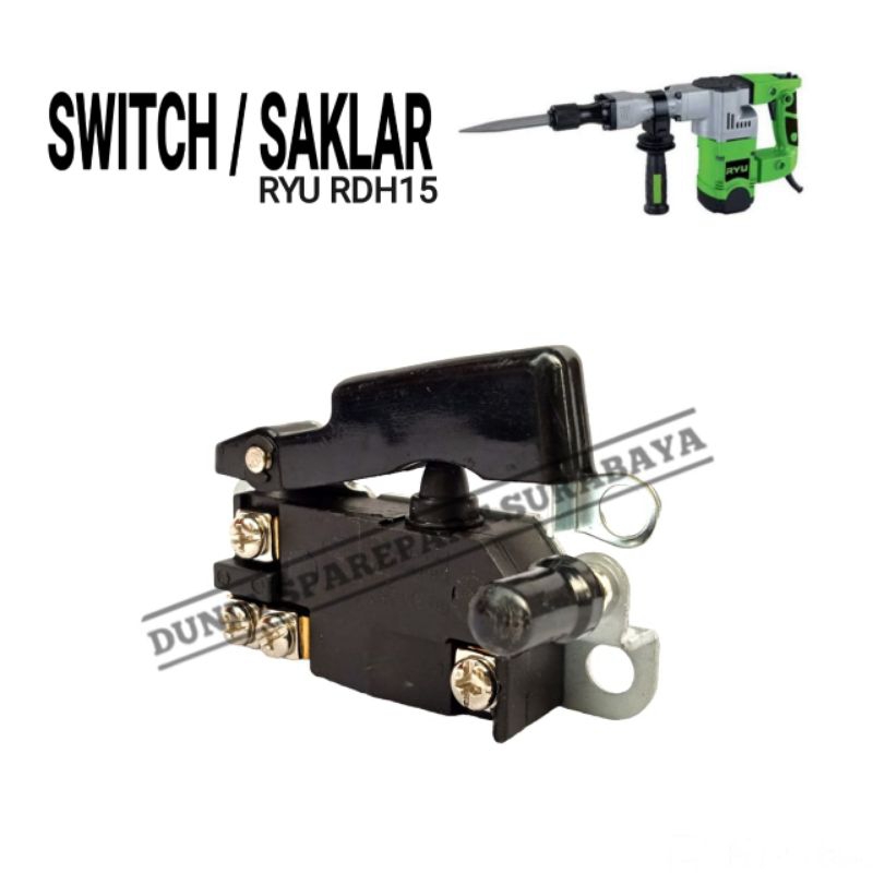 Terlarisss Switch Mesin Jack Hammer RYU RDH15 / Saklar Mesin Bor Bobok Beton RYU RDH 15 / Skakel
