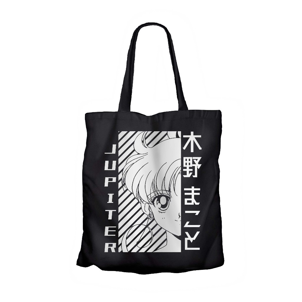 Tote bag anime SAILOR JUPITER HALF - SAILOR MOON material canvas