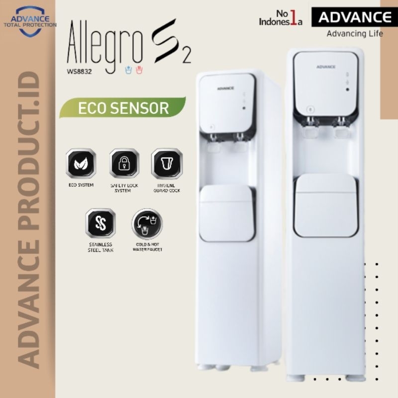 DISPENSER PENYARING AIR / WATER PURIFIER ALLEGRO S2 ADVANCE