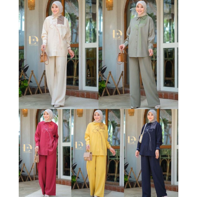 DLOVERA KIMY SET.SETELAN DLOVERA.SETELAN CELANA D'LOVERA