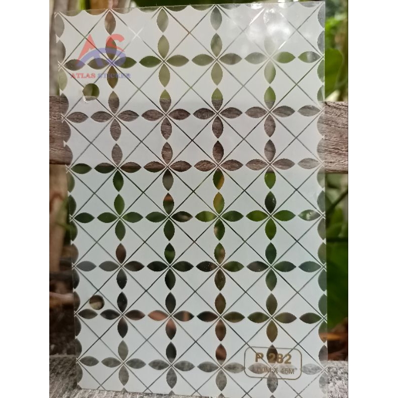 Stiker Kaca/Sanblat Motif Kaca Jendela Rumah Kantor Premium