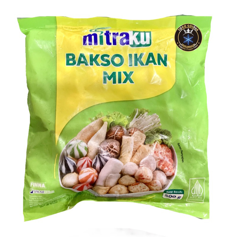 

Mitraku bakso ikan mix 500gr / mix seafood