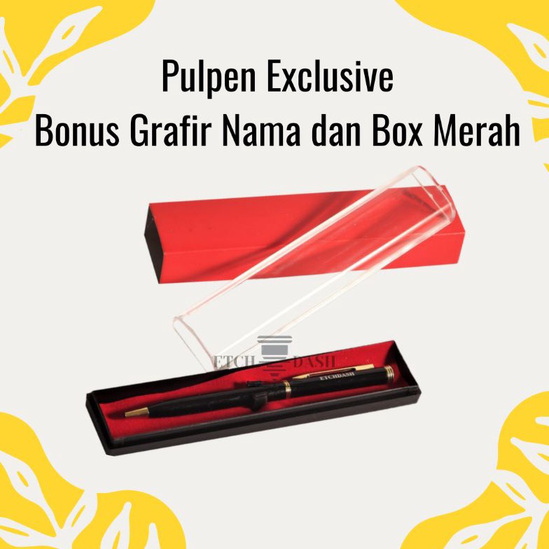 

↔ Pulpen Exclusive Free Grafir Nama/Logo + Box - Pulpen Promosi Readystock