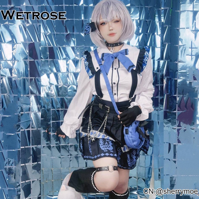 MODEL QZB595 【Wetrose】Hololive ID Vtuber Vestia Zeta Nusantara 2023 New Outfit Costume Cosplay Set K