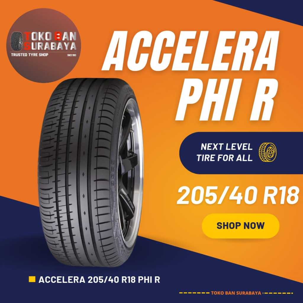 ban mobil Accelera 205/40 R18 20540R18 20540 R18 205/40R18 205/40/18 R18 R 18 PHI R PHIR