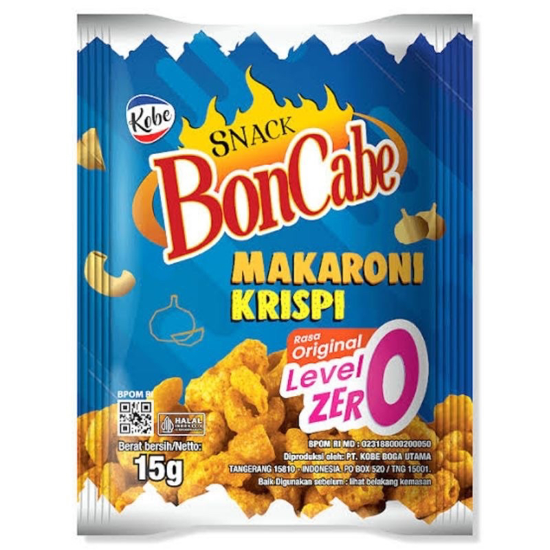 

Makaroni Krispi level zero Snack Bon Cabe Rasa Original Level Zero 0 renceng isi 10 pcs