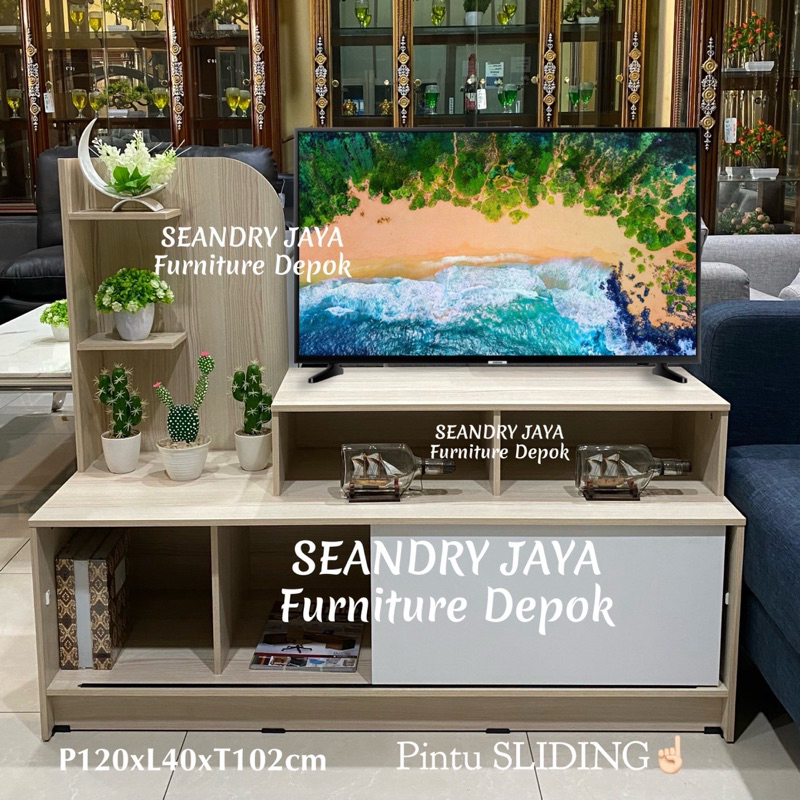 Lemari  TV Minimalis/rak rtv/meja/bufet pajangan kecil/promo murah/SEANDRY JAYA Furniture Depok/sawa