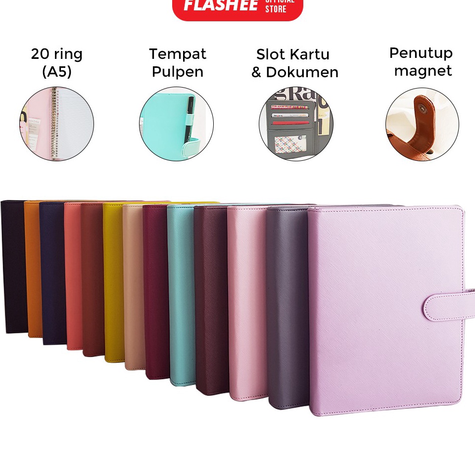 

❀ Binder Polos Eksklusif A5 20 Ring Agenda Polos Eksklusif A5 Polos 20 Ring Binder A5 20 Ring Murah 3559