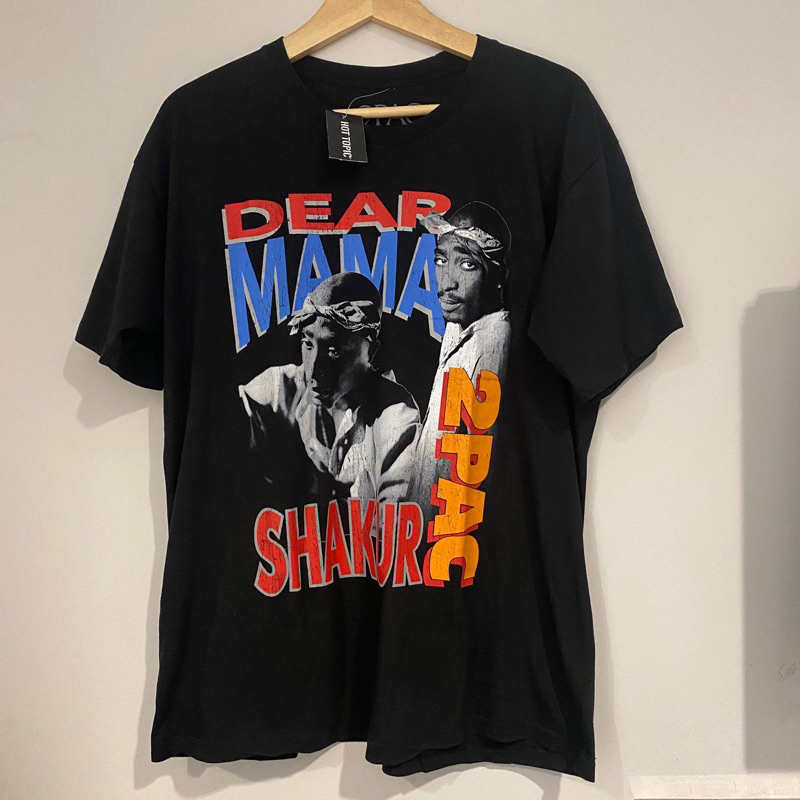 Hot topic Tupac Shakur Dear Mama Tee / kaus 100% Original