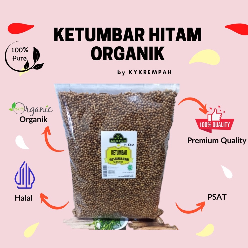 

[♠A19➢] Ketumbar Hitam Organik JSR [ 100 gram] [36]