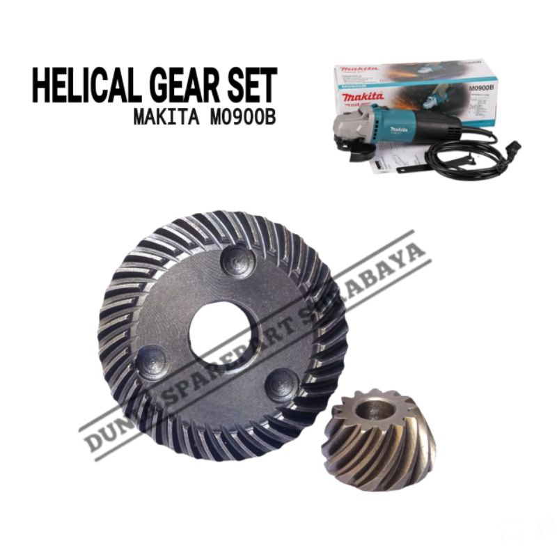 Sparepart Gear M0900B / Ger Gir Gerinda Grenda Makita M 0900 B / Gigi Nanas Set Mesin Gurinda Grinda