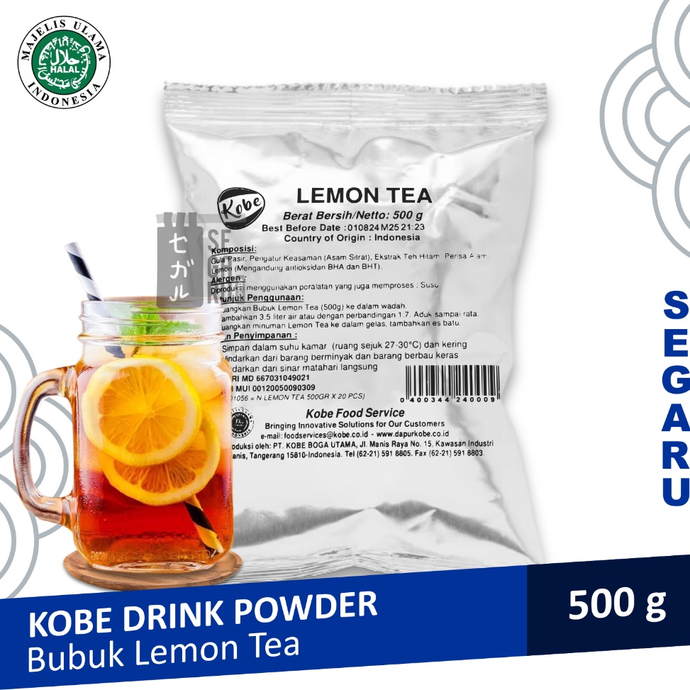 

92 Lemon Tea Kobe | Teh Bubuk Lemon Tea Powder Drink Halal 500 gram Best Product ㄟ(