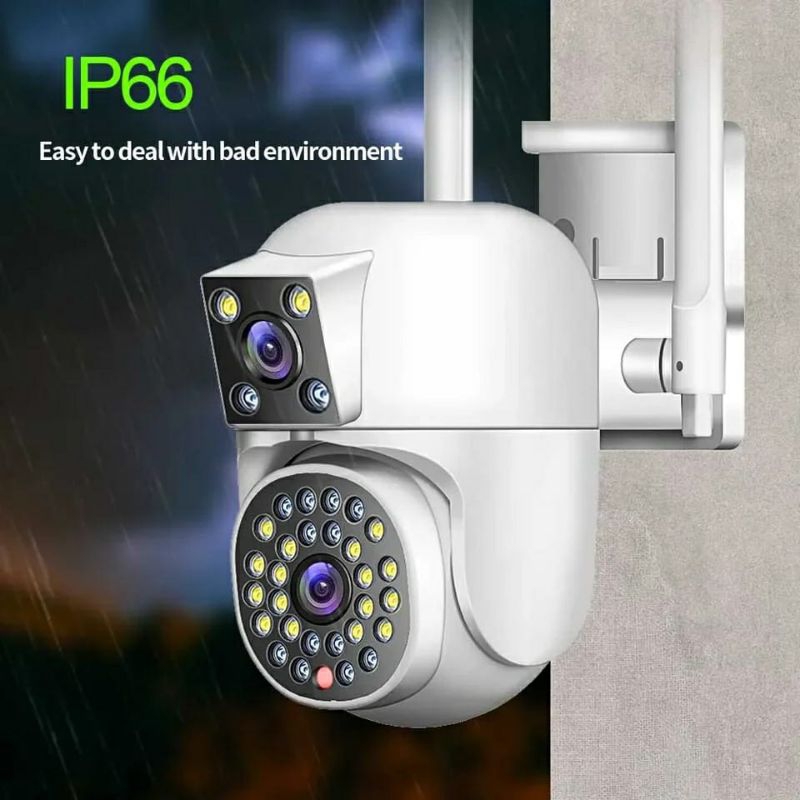 New Cctv Outdoor Wifi 16MP Dual lens Waterpoof Ip Camera PTZ kamera 360° COLORVU KAMERA