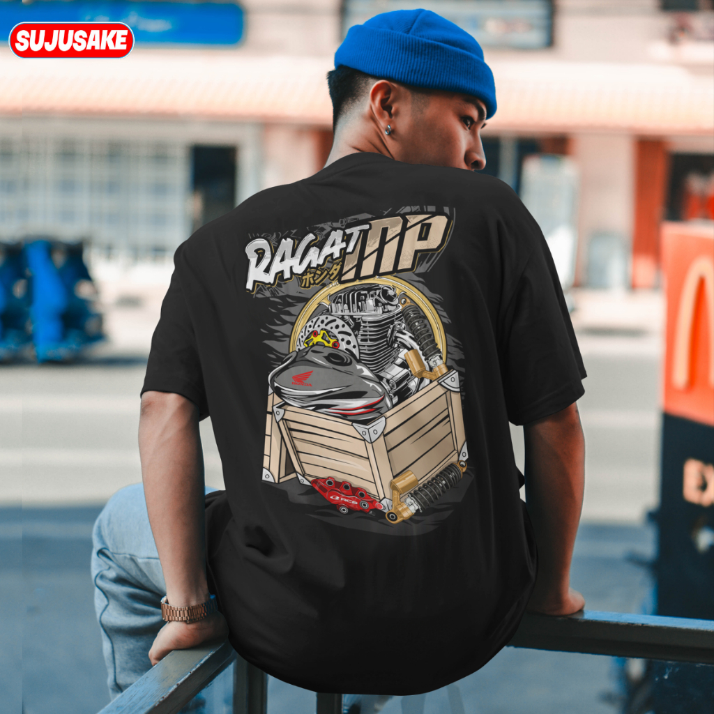 Baju Kaos Honda Mega Pro Mp Cb Gl Gank Herex Herek Megapro Primus Distro Original Sujusake Apparel M