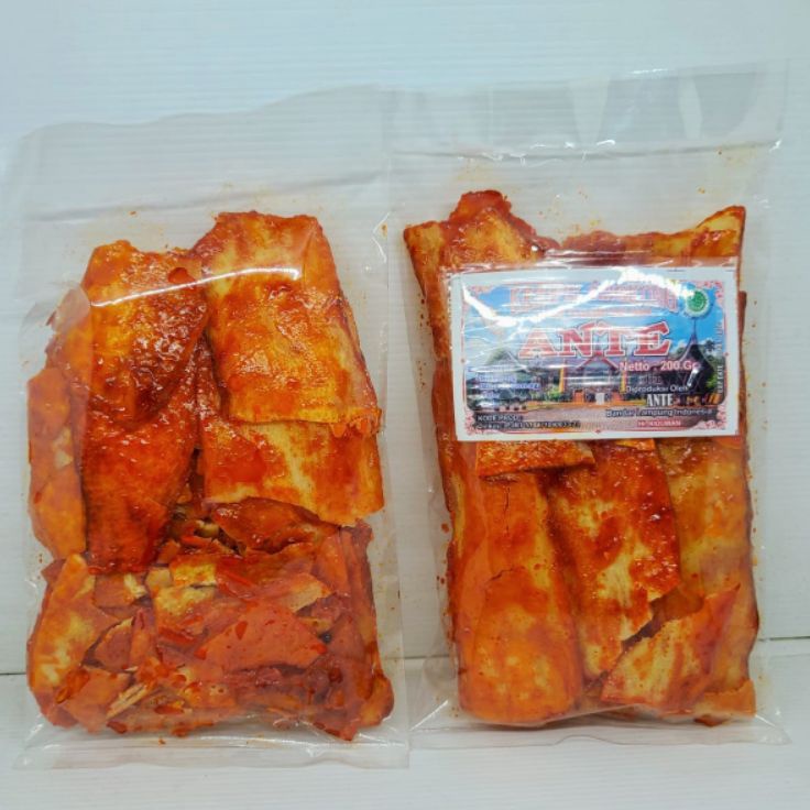 

Kode SPV671 Keripik Singkong ante pedas oleh oleh khas Lampung 200gr
