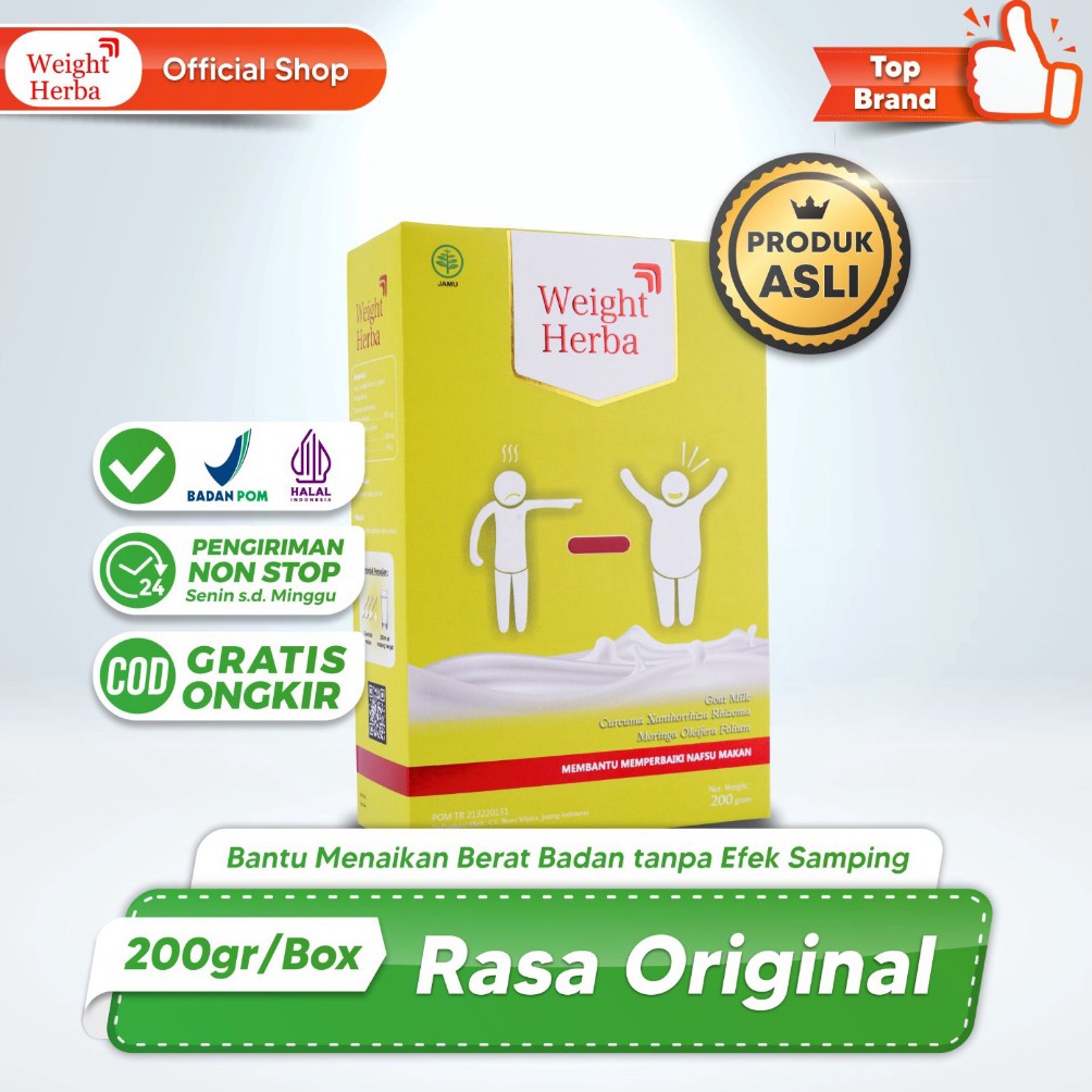 

➣ Weight Herba - Susu Penggemuk No.1 di Indonesia ♪Grosir