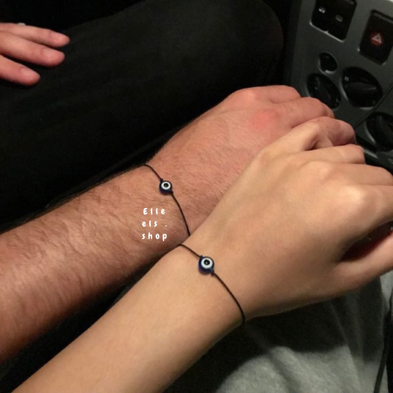 Gelang Manik Mata//Gelang Tali Mata Hitam//Gelang Couple//KODE 156.-