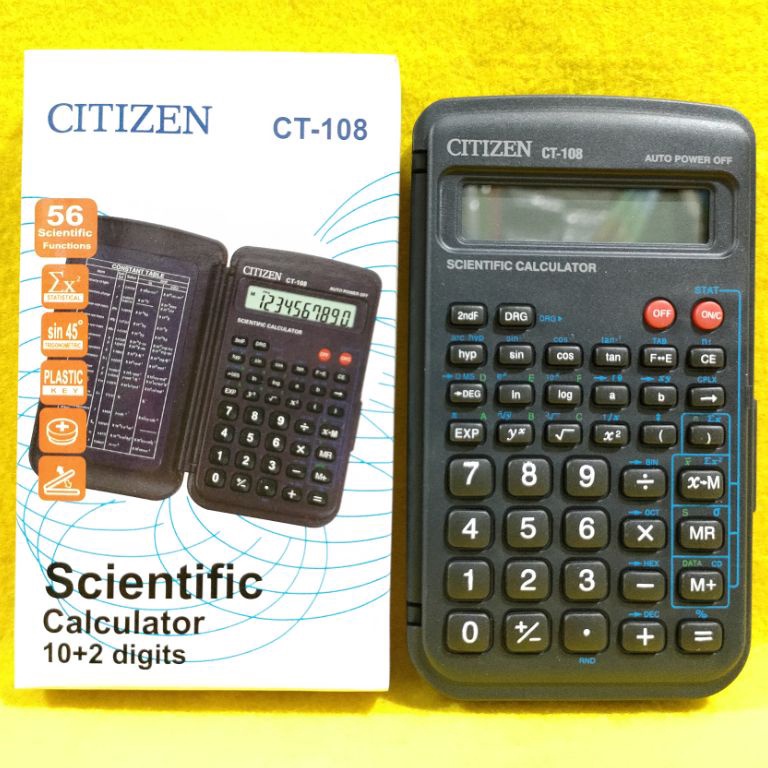 

➯ Kalkulator Citizen Scientific Ilmiah CT 108 ml0qn