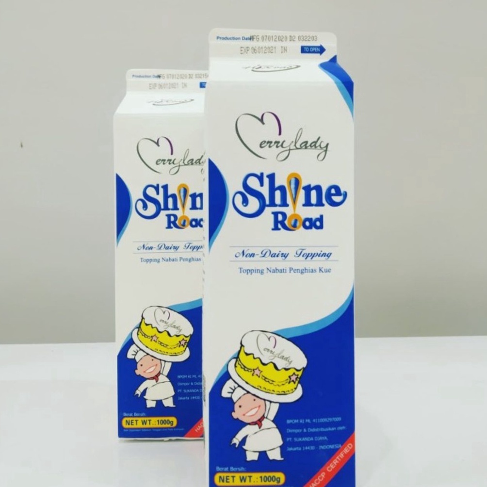 

L@@ri3 Shine Road Non Dairy Whipping Cream 1 Liter - Whip Cream Gosend Weekday