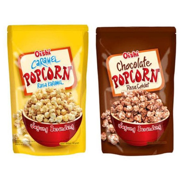 

[PRODUK KTSSF65] Oishi Coklat / Caramel Popcorn/ Camilan Snack Jagung Pop Corn Coklat / Karamel 100 Gram murah ➾Terlaku.