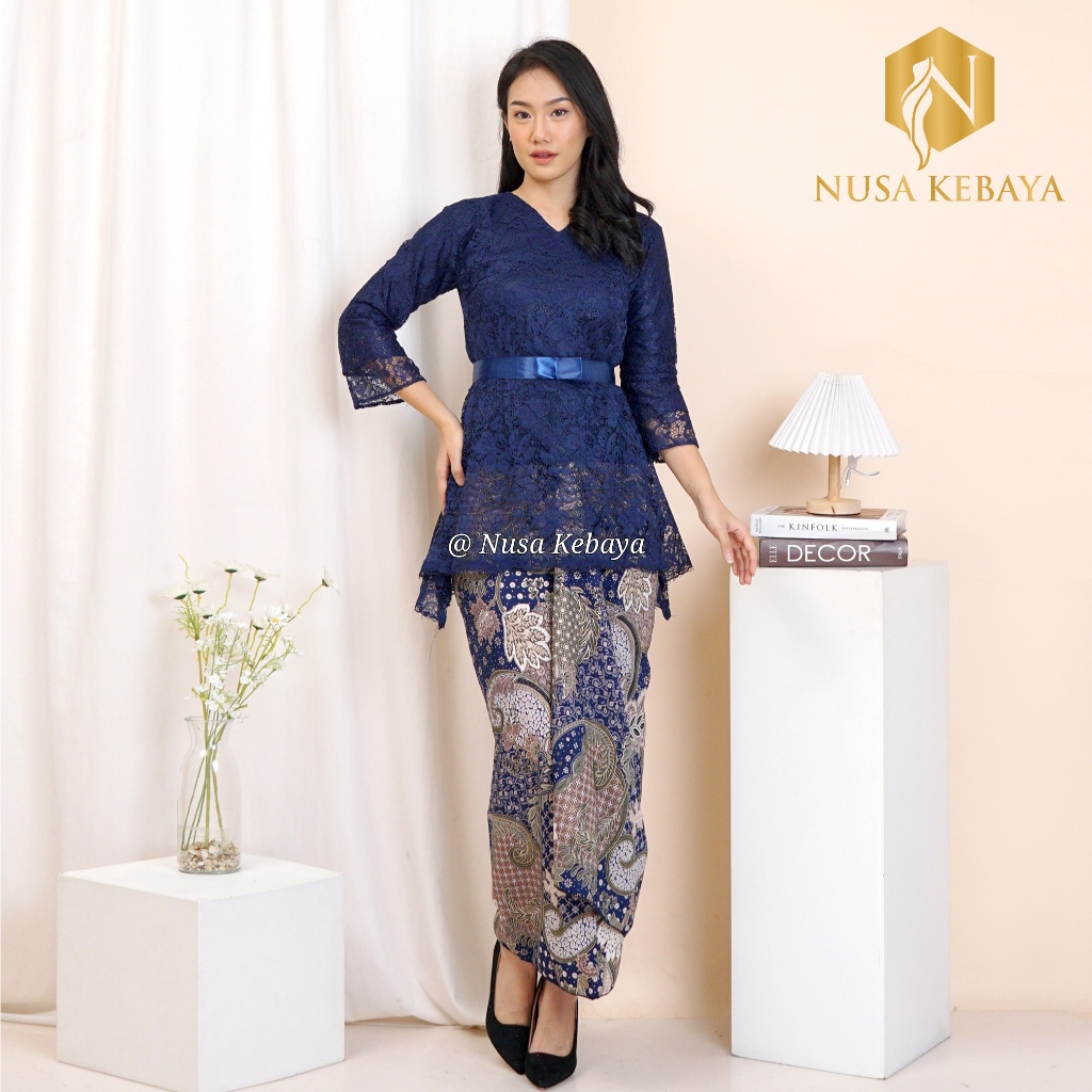 Nusa_Kebaya Setelan Kebaya Modern / Kebaya Pita / kebaya Wisuda/ Kebaya Kondangan / Kebaya Brukat