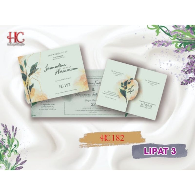 UNDANGAN PERNIKAHAN / UNDANGAN BLANGKO / UNDANGAN MURAH / UNDANGAN BLANGKO HC 182