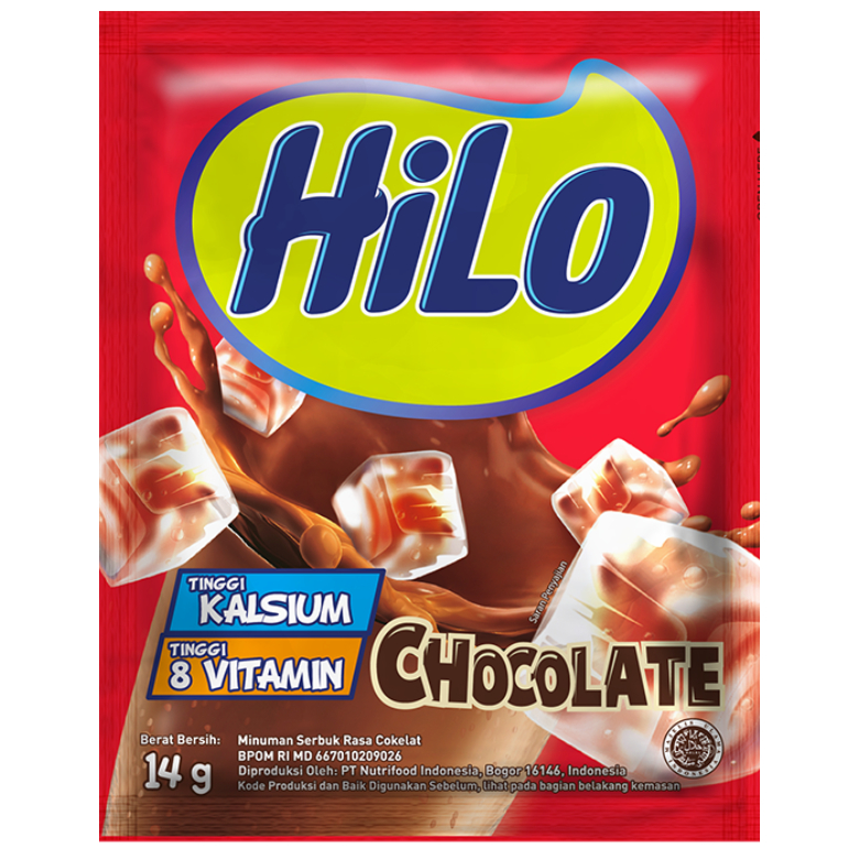 

HiLo chocolate 70 gram (5 sachet @14 gram)