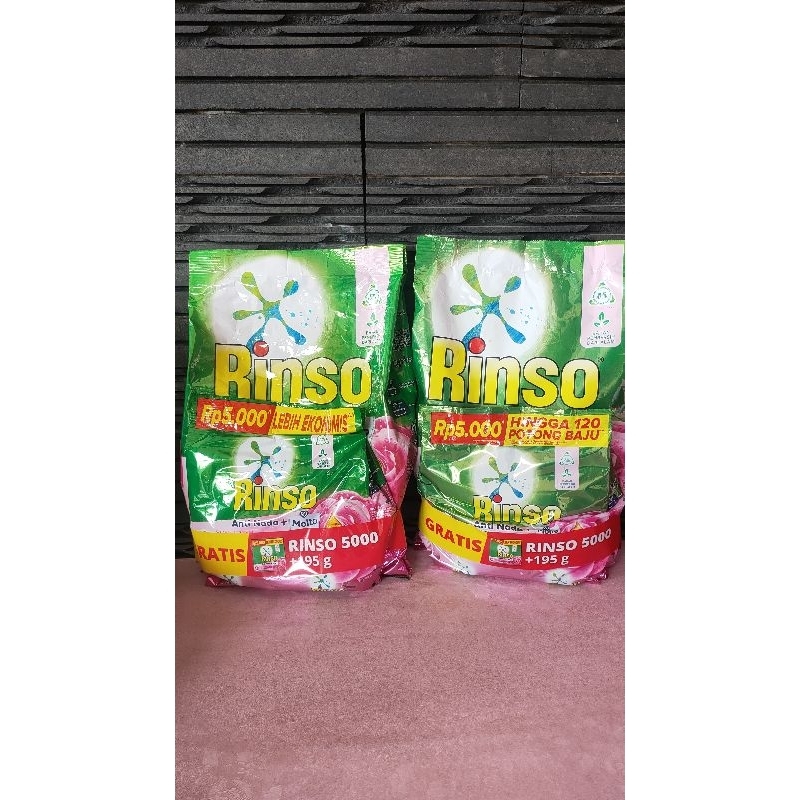 buy 1 get 1 Rinso detergen bubuk 770gr free Rinso detergen 165gr