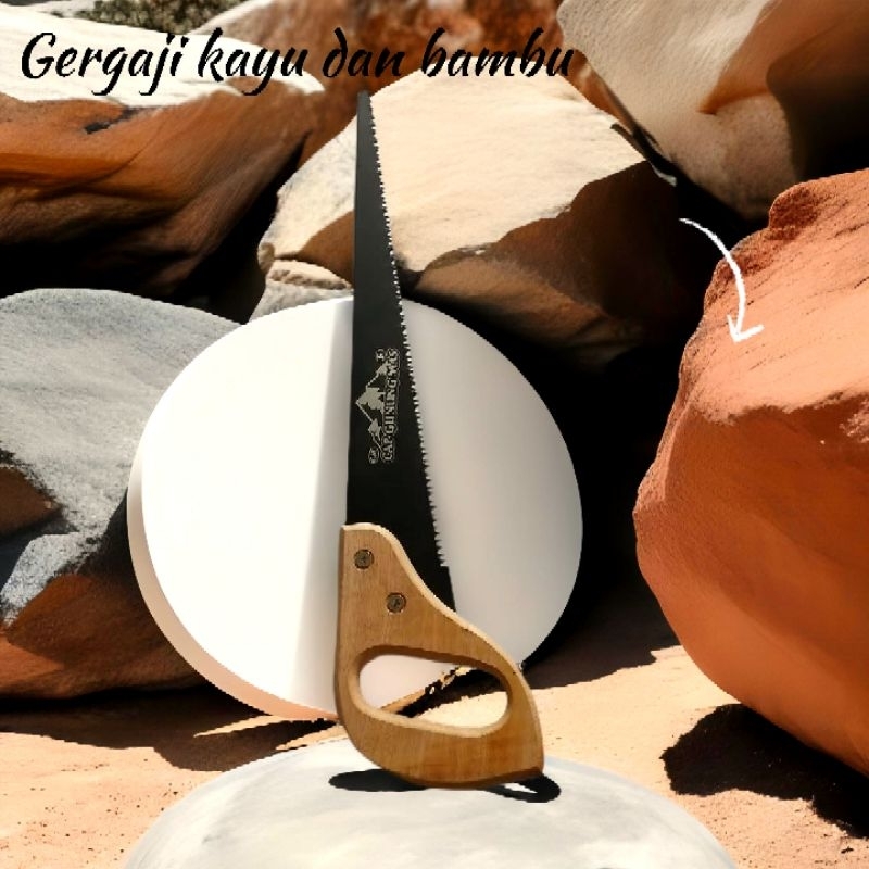 Gergaji Kayu Cap GUNUNG MAS Original JEPANG Tangan Graji Geraji Potong Belah Siap Pakai
